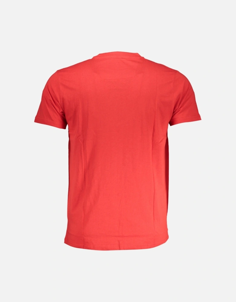 Cavalli Class Bold White Logo Red T-Shirt