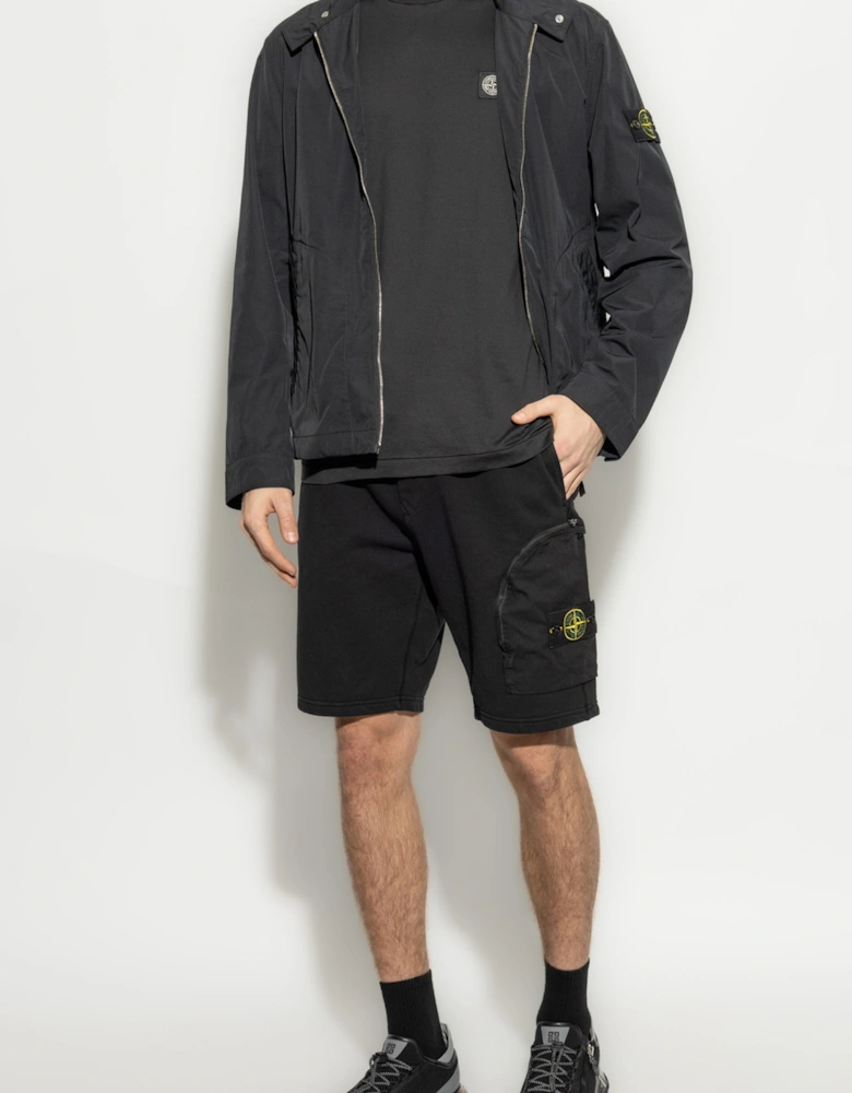 Zip Pocket S0123 Shorts Black