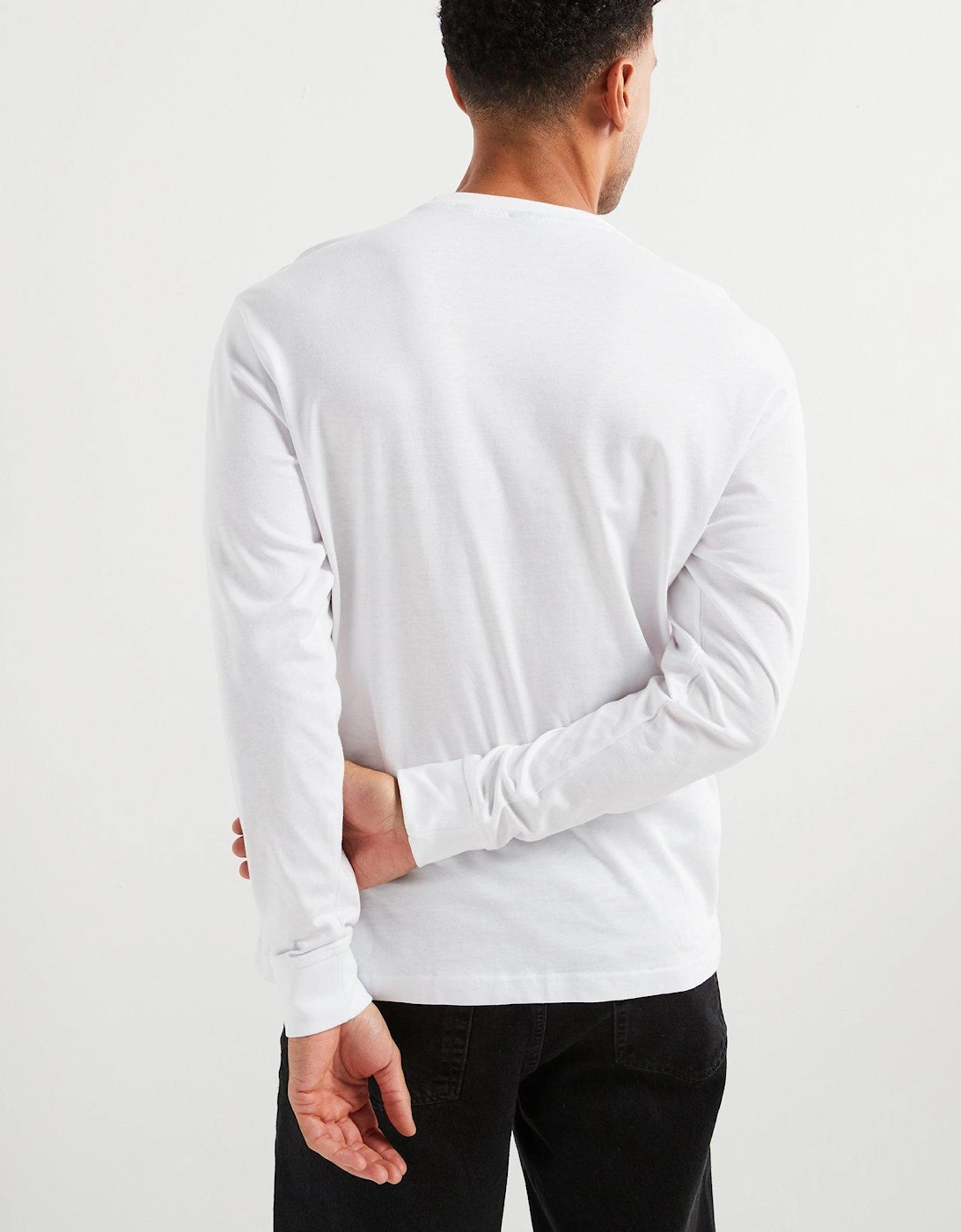 Long Sleeve Relaxed Fit T-Shirt - White
