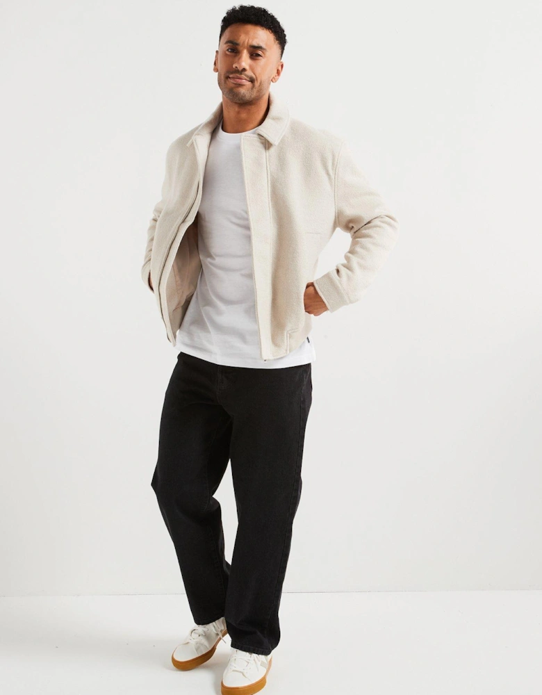 Long Sleeve Relaxed Fit T-Shirt - White