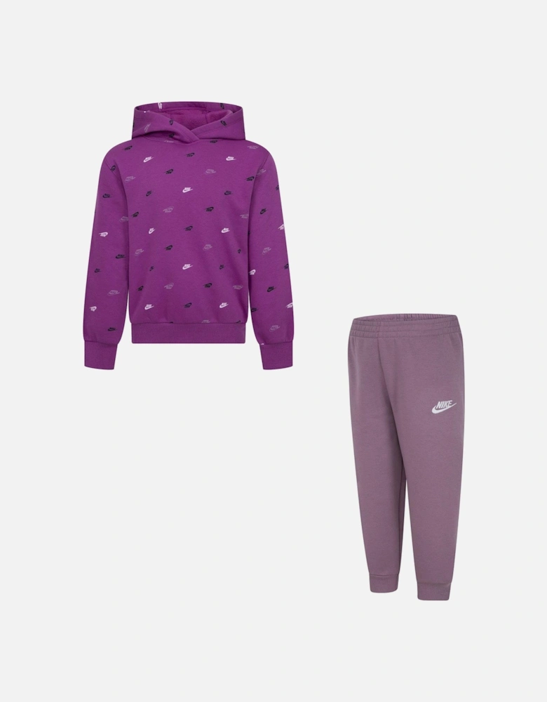 Kids All Over Print Tracksuit - Purple