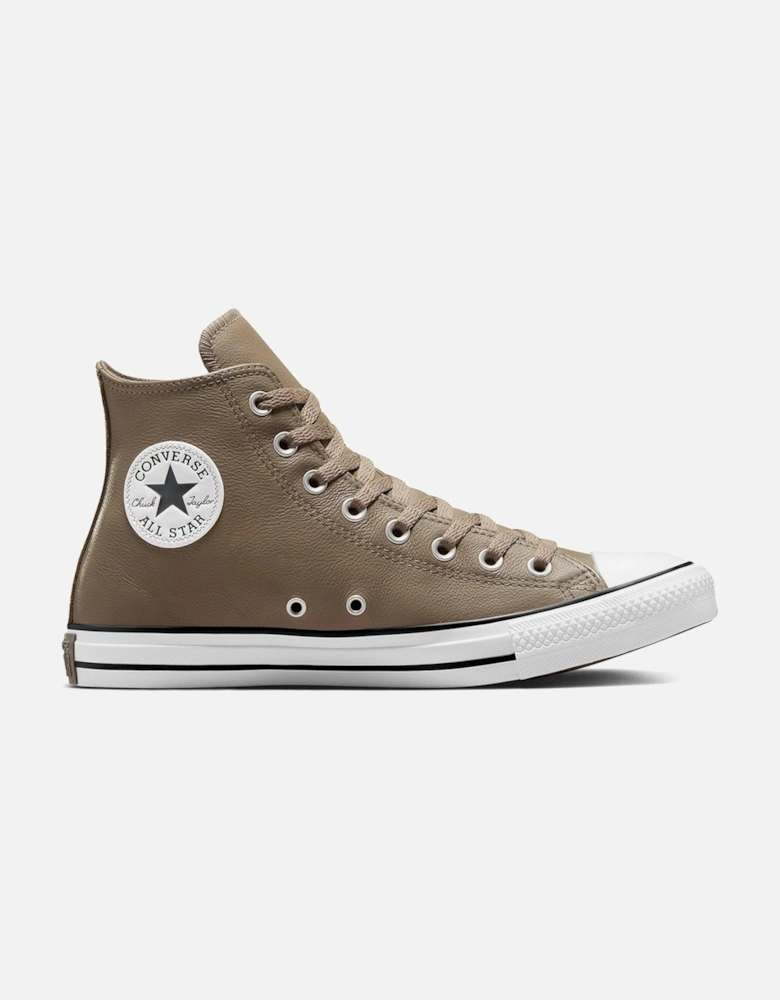 Mens Seasonal Color - Leather Chuck Taylor All Star Hi Top Trainers - Beige