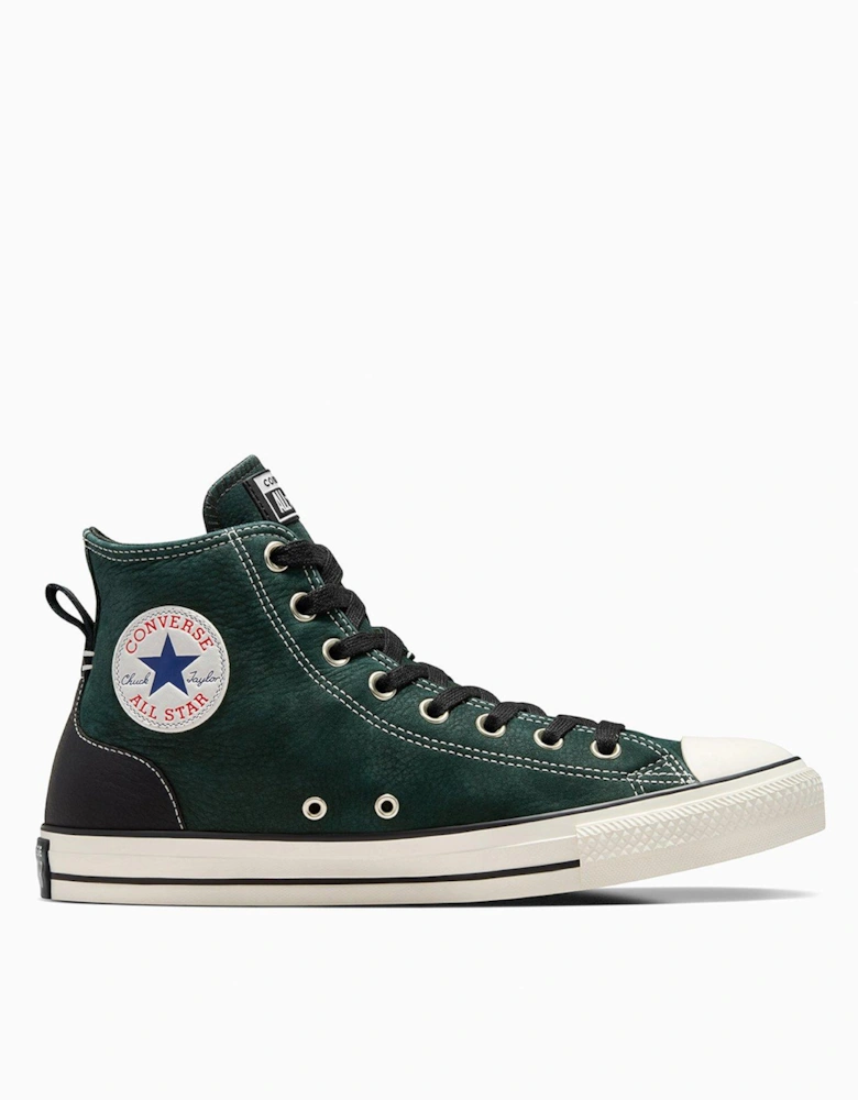 Mens Lux Sport Chuck Taylor All Star Wide Trainers High Top - Green