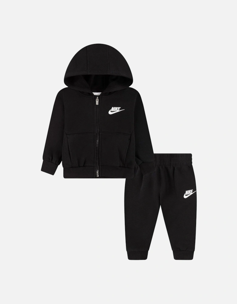 Infants Full Zip Club Tracksuit - Black