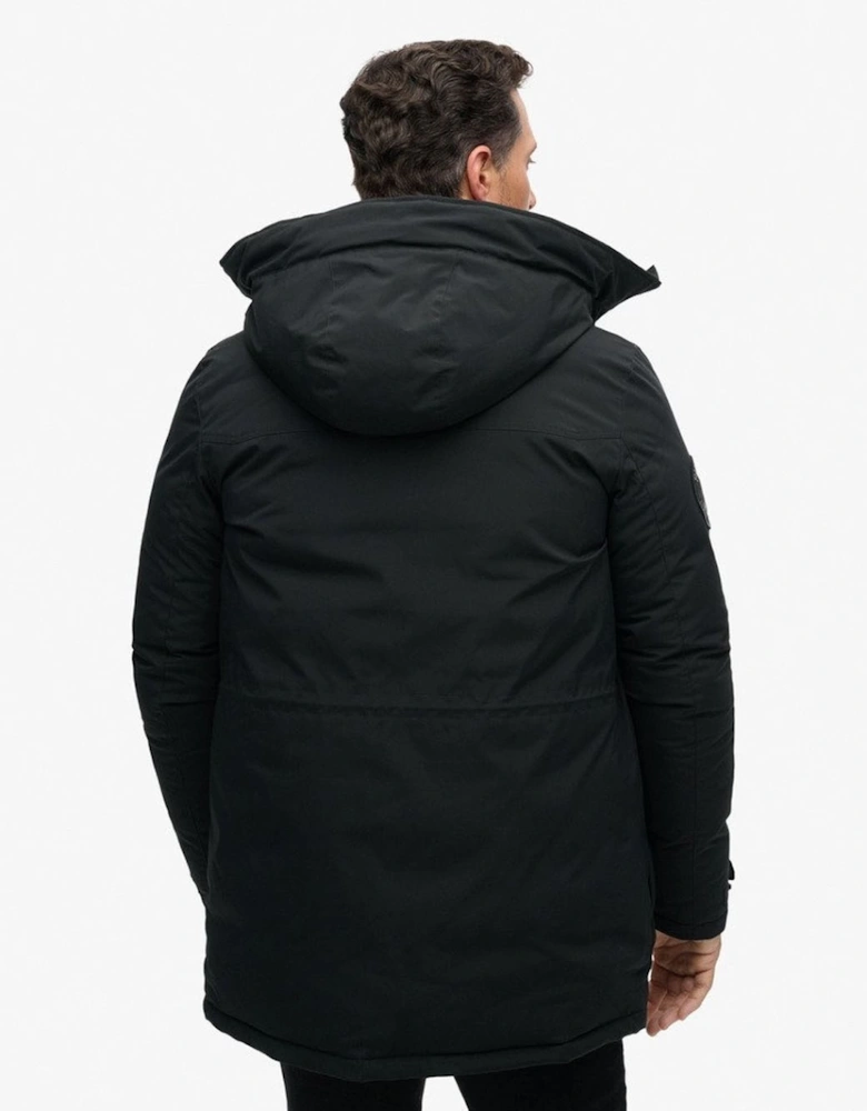 Men's City Padded Parka Jacket Black