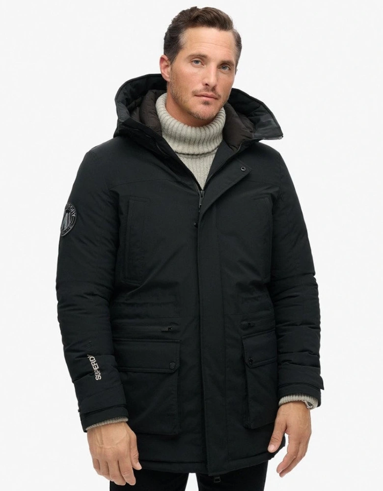 Men's City Padded Parka Jacket Black