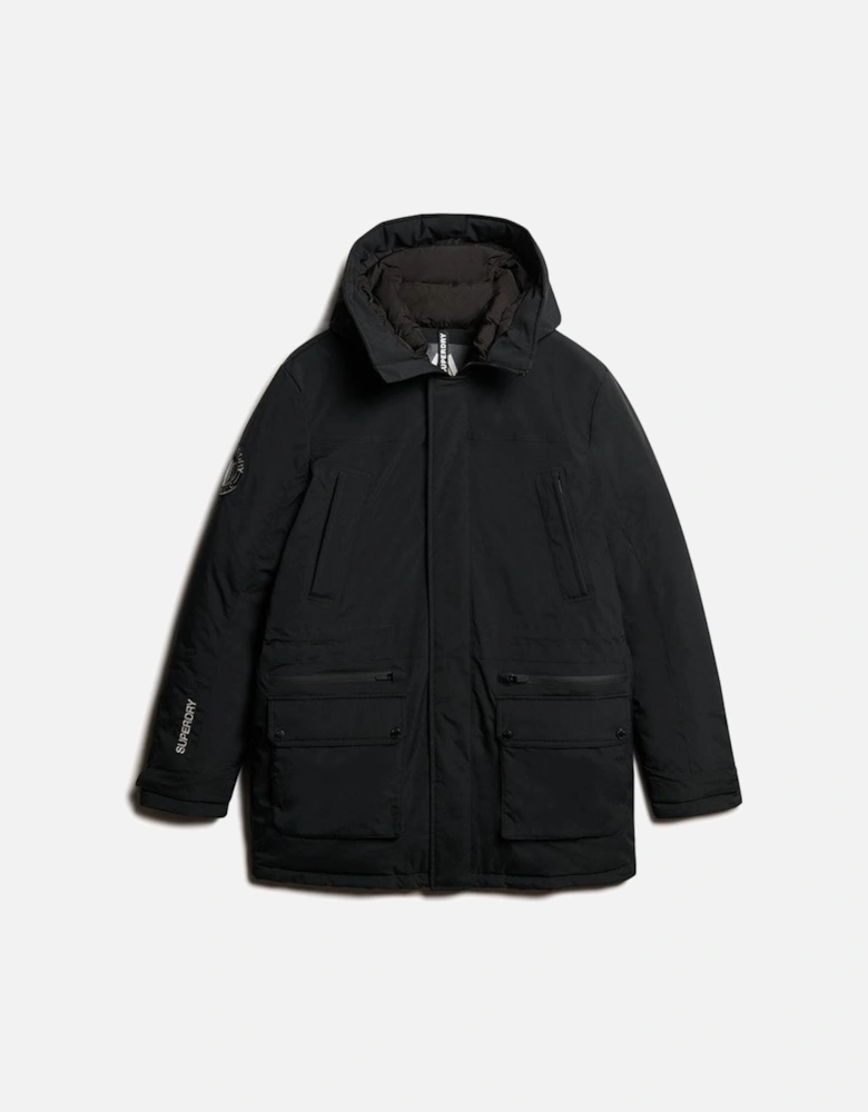 Men's City Padded Parka Jacket Black