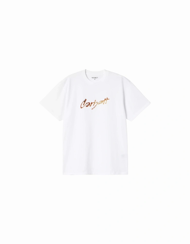 Carhartt S/S Drip Script T-Shirt - White