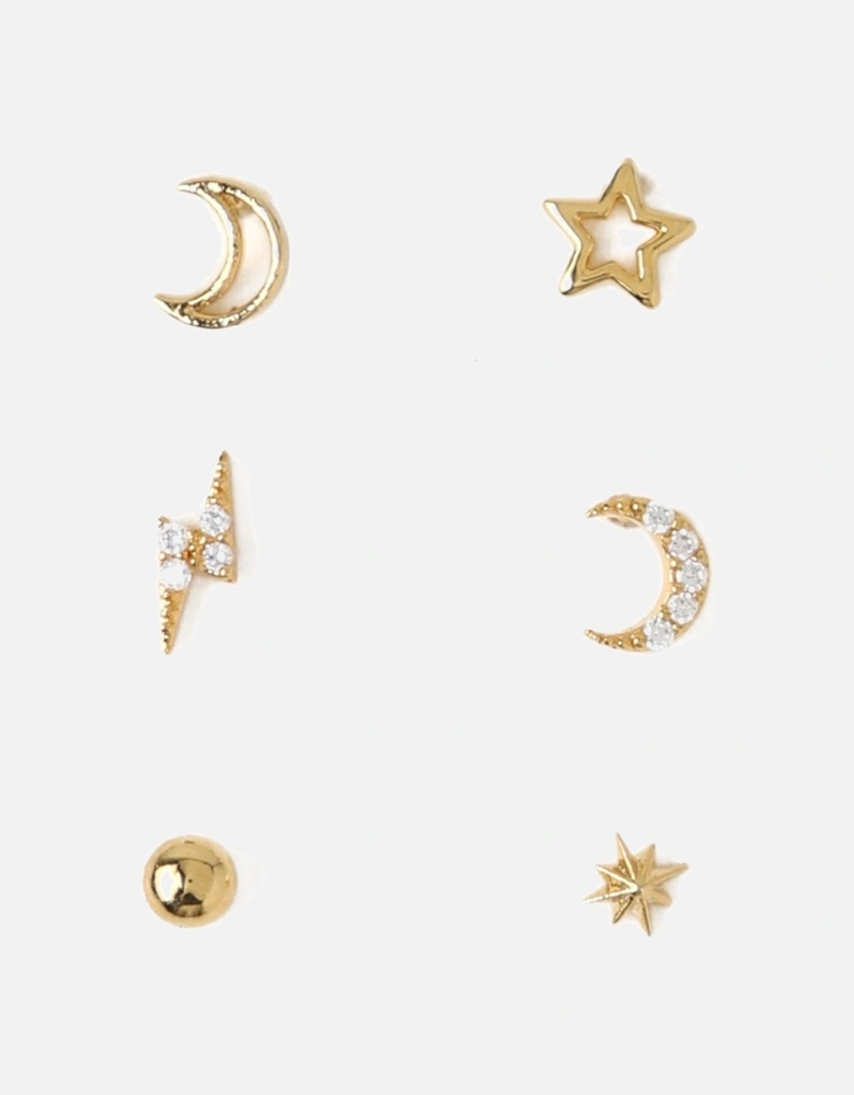 Celestial Stud 6 Pk Ear Party