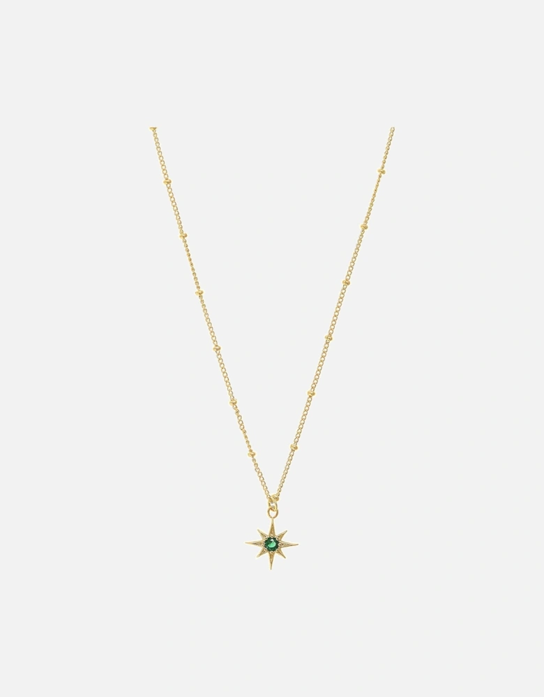 Emerald Star Charm Necklace