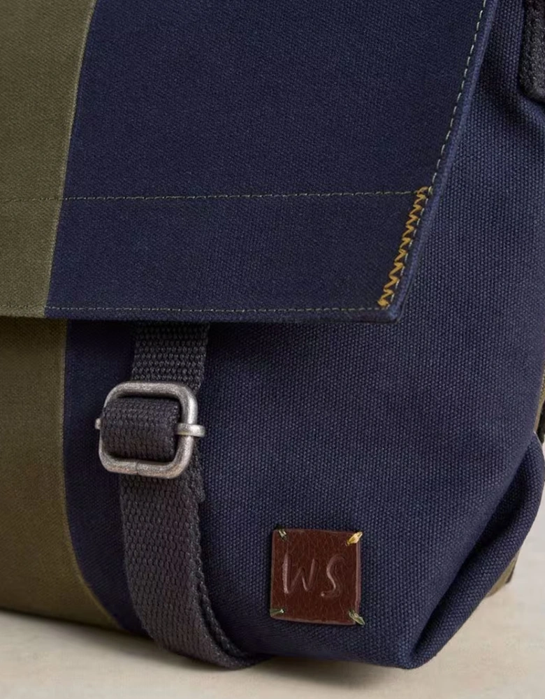 Teddy Canvas Messenger Bag Green