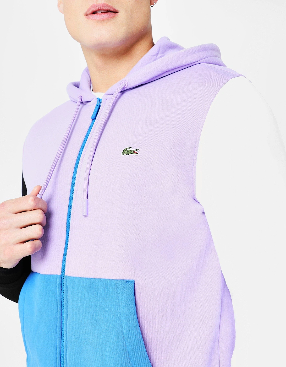 Classic Fit Colourblock Zip-Up Hoodie