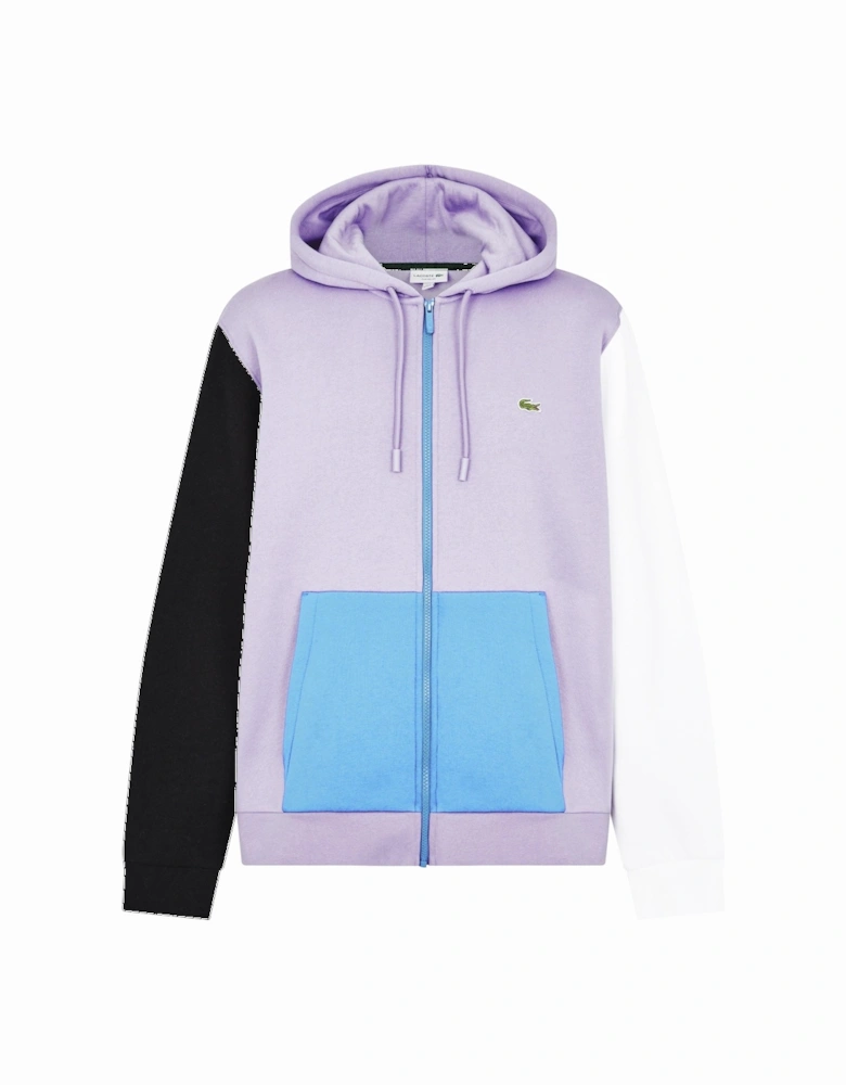 Classic Fit Colourblock Zip-Up Hoodie