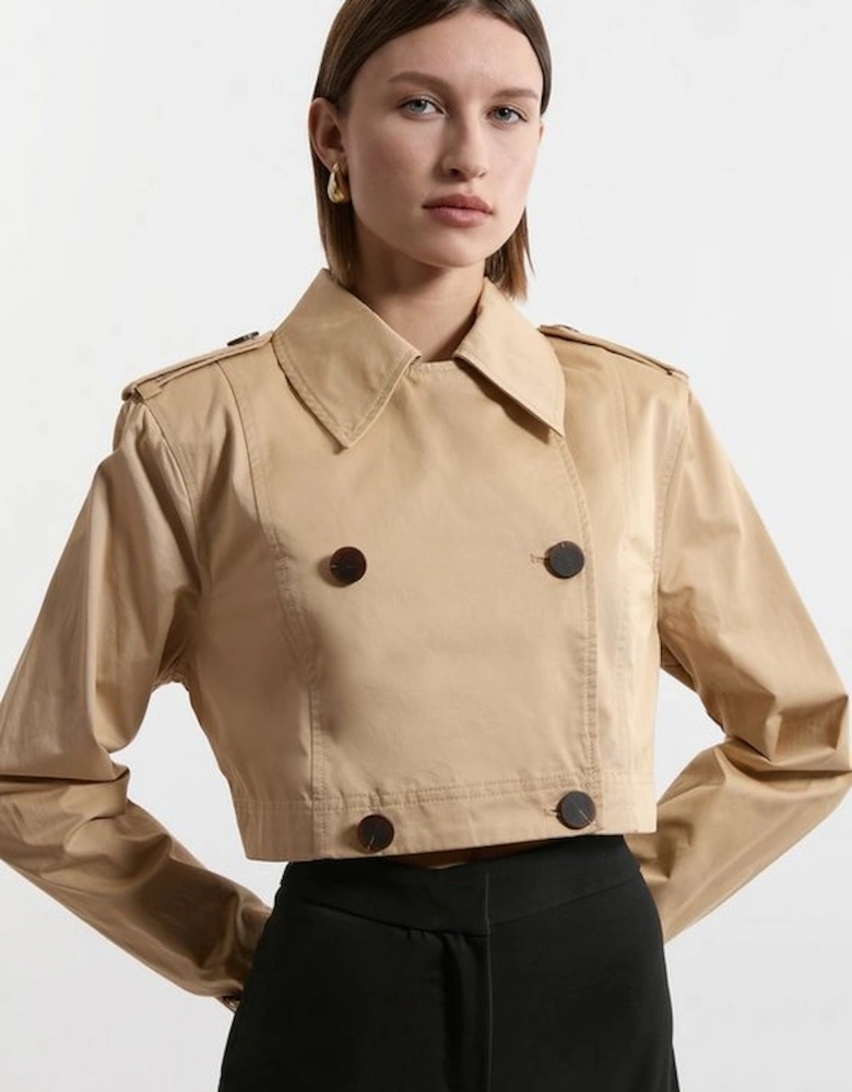 Tailored Cotton Multiway Trench Coat