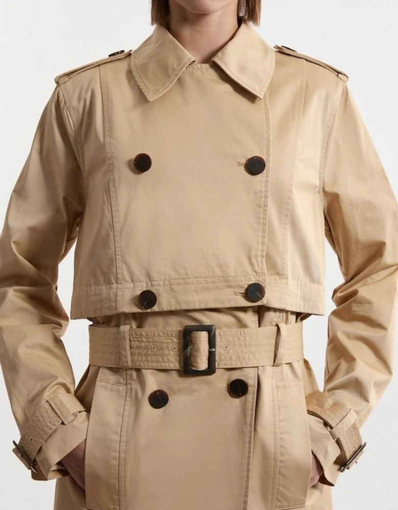 Tailored Cotton Multiway Trench Coat