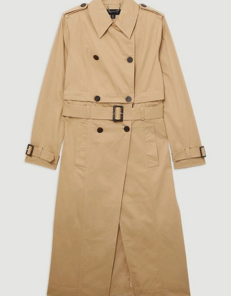 Tailored Cotton Multiway Trench Coat