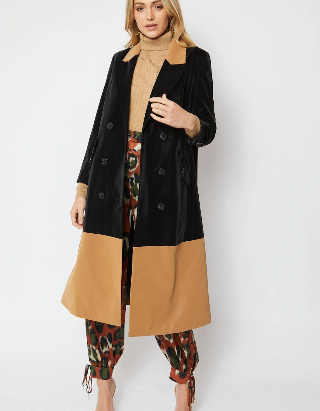 Harriet Leather Trench Coat, 3 of 2