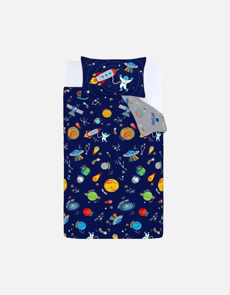 Lost in Space Duvet Cover Set - Blue