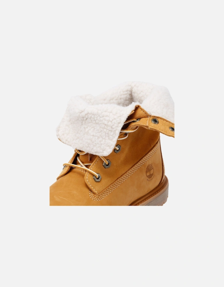 Warm Lined Waterproof Leather Women's Wheat Boots