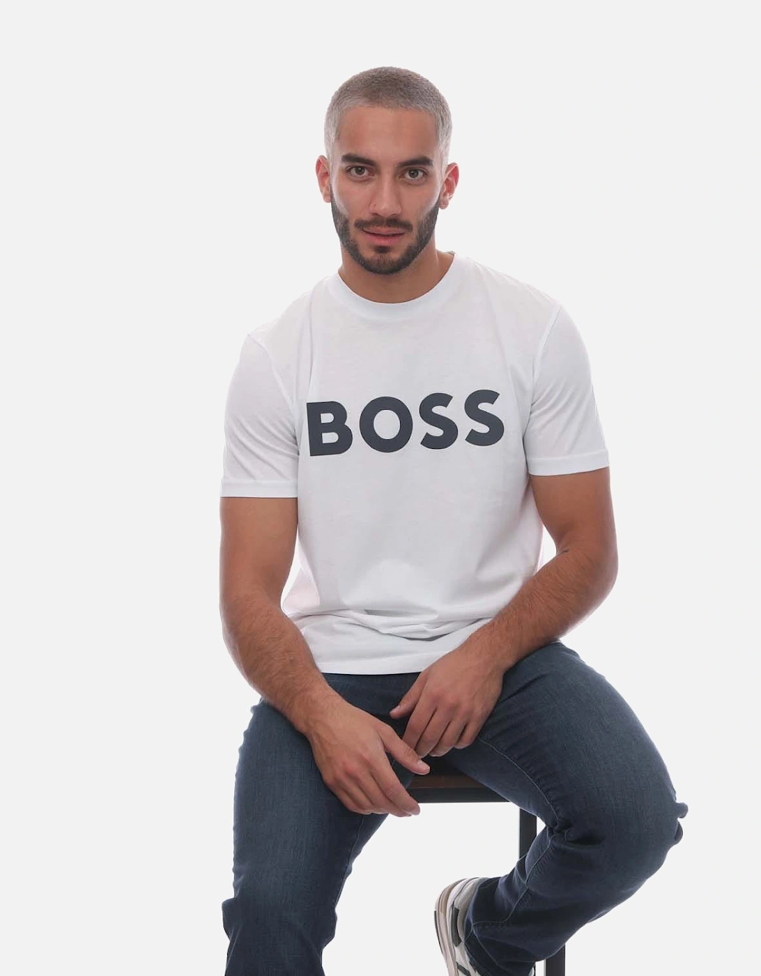 Thinking 1 Rubber Print Logo T-Shirt