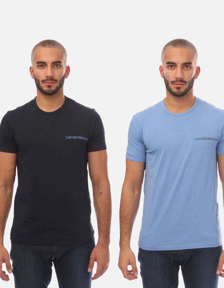 Mens 2 Pack Crew Neck T-Shirts