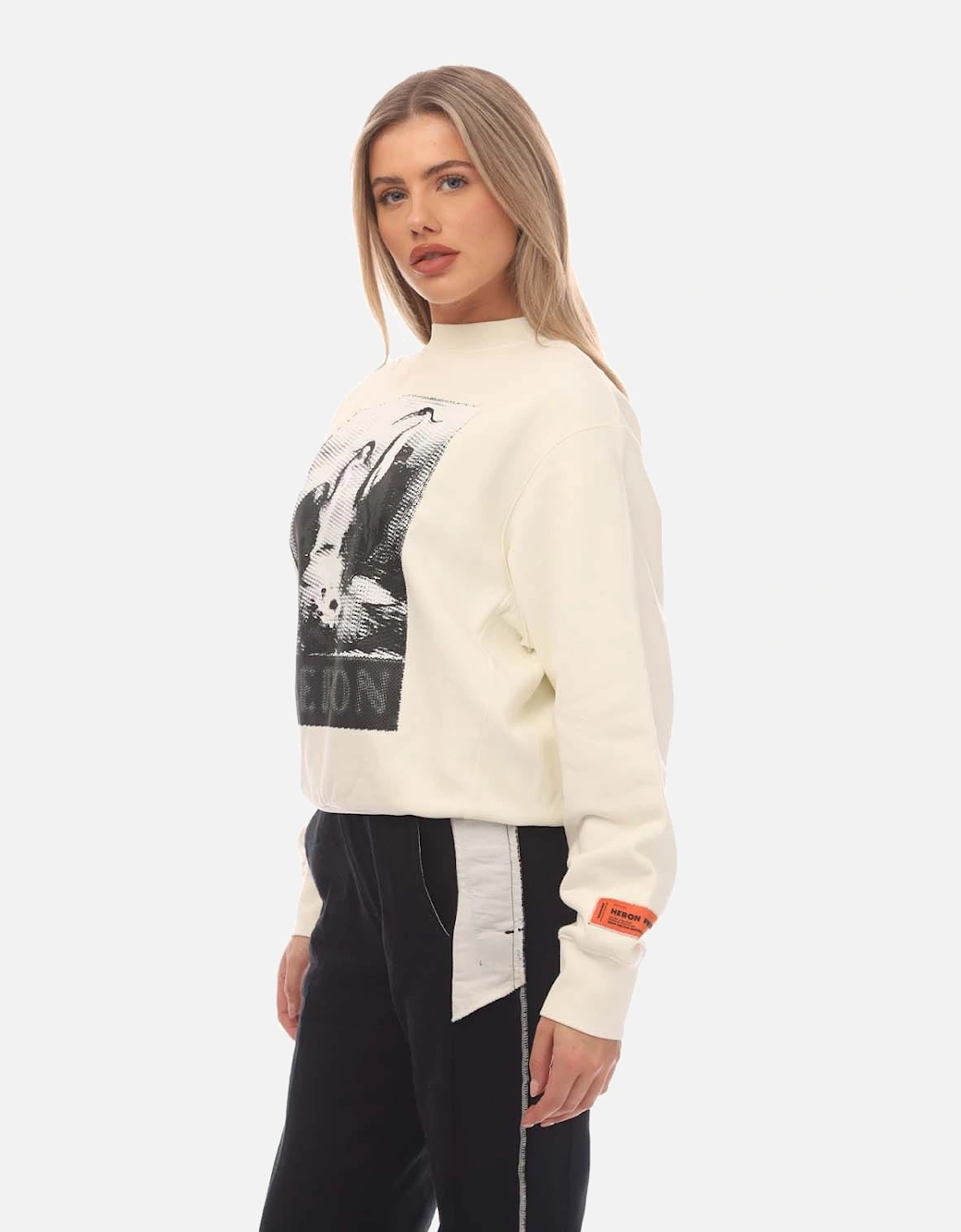 Halftone Heron Crewneck Sweatshirt