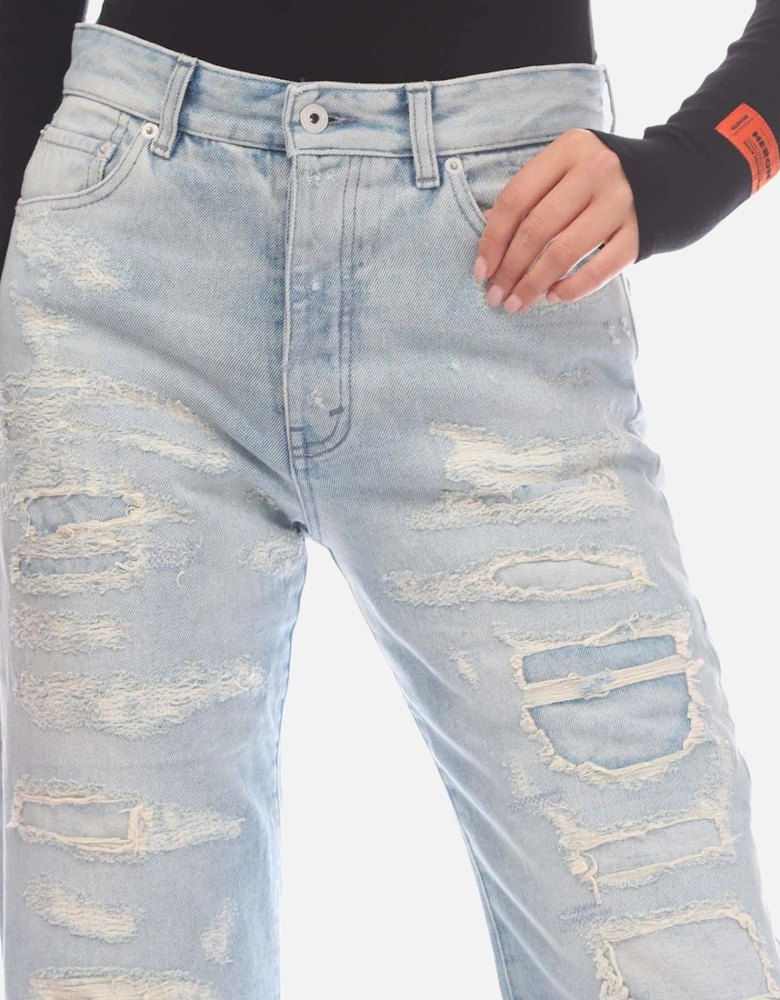 Super Distressed Vintage Regular-Fit Jeans