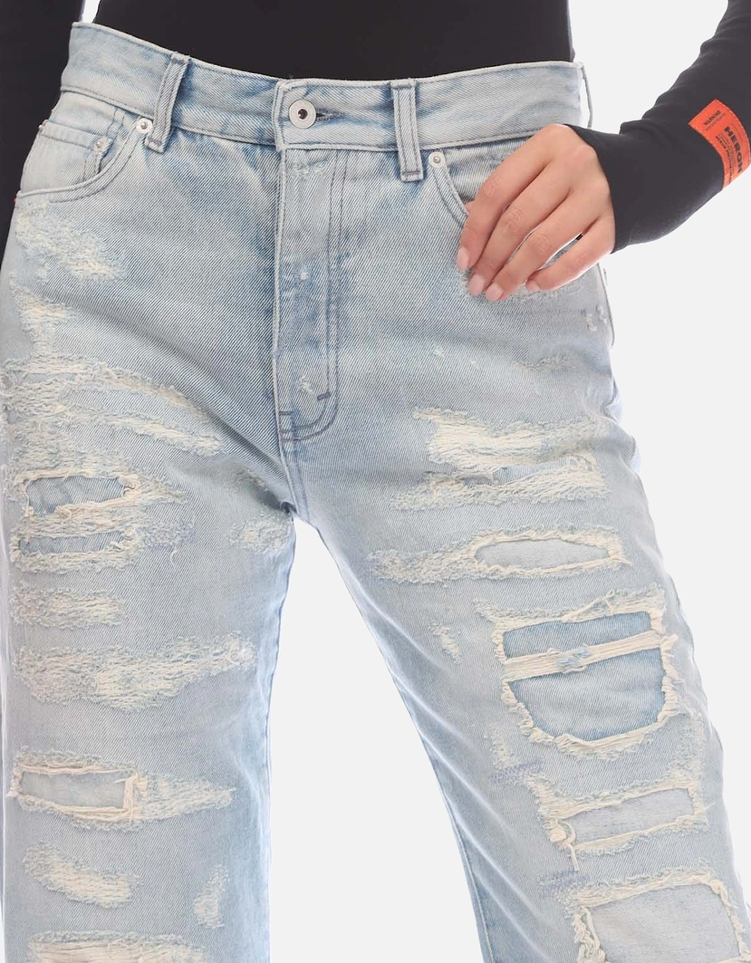 Super Distressed Vintage Regular-Fit Jeans