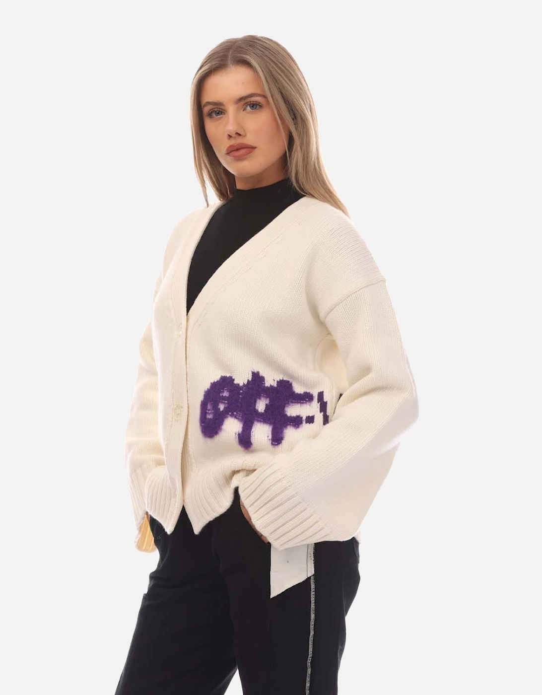 Logo Intarsia Cardigan