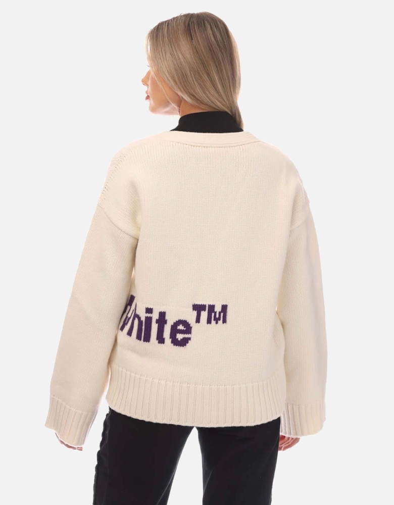 Logo Intarsia Cardigan