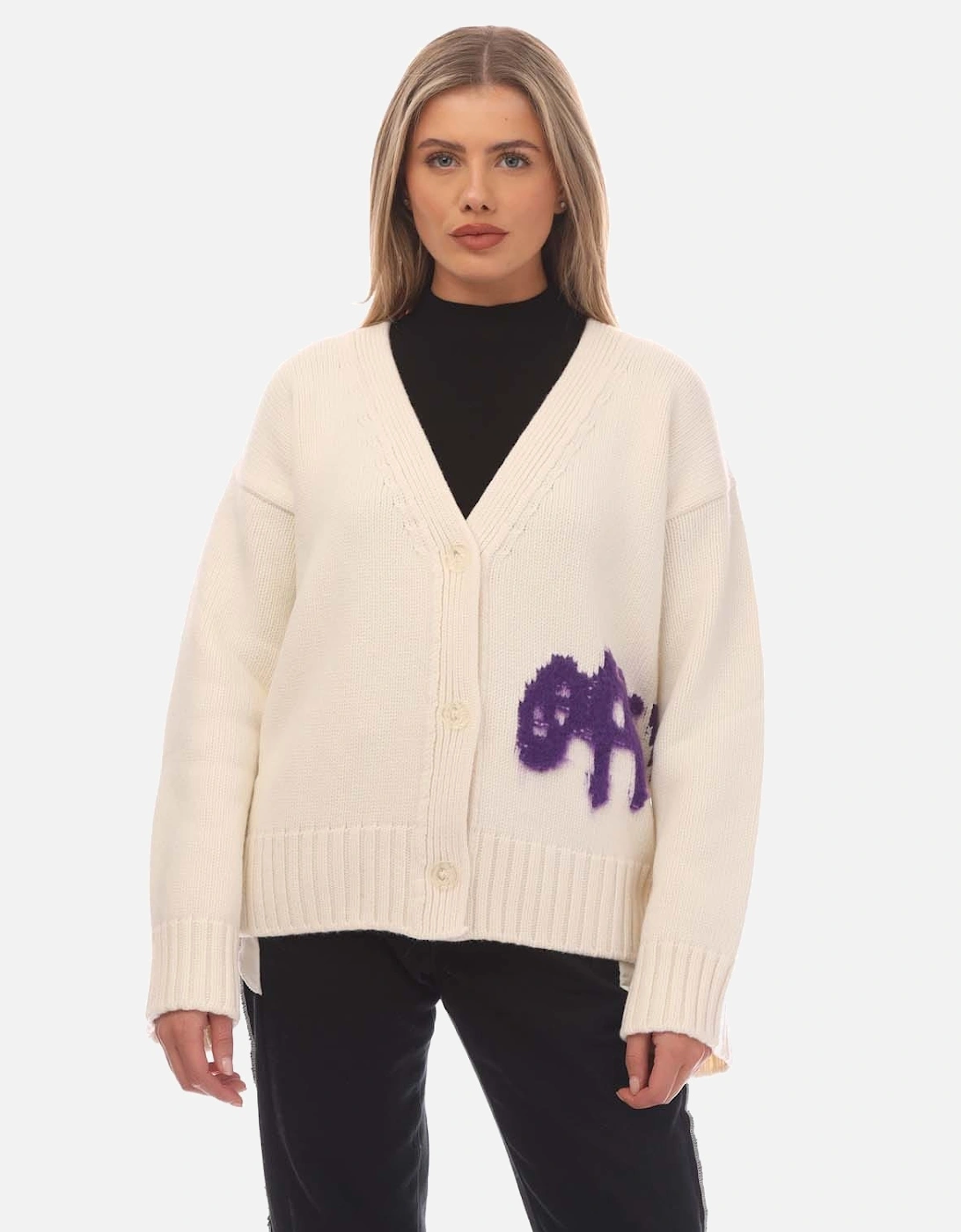 Logo Intarsia Cardigan, 6 of 5