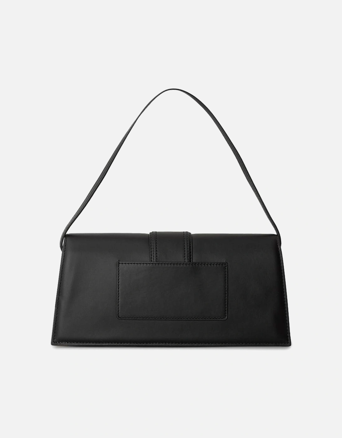 Leather Shoulder Bag with Gold-Tone Hardware Women - Black