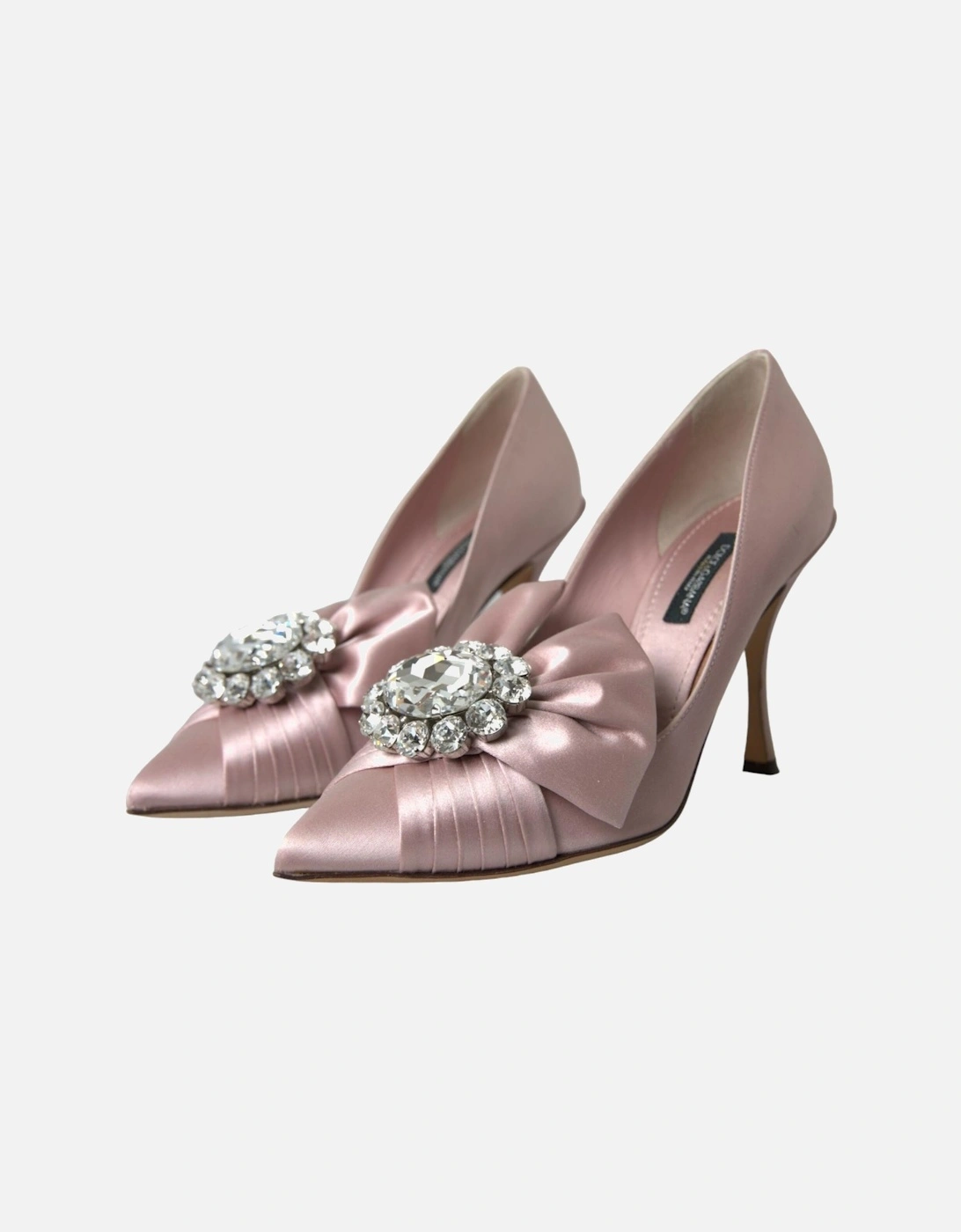 Satin Bow Pumps Women - Pink