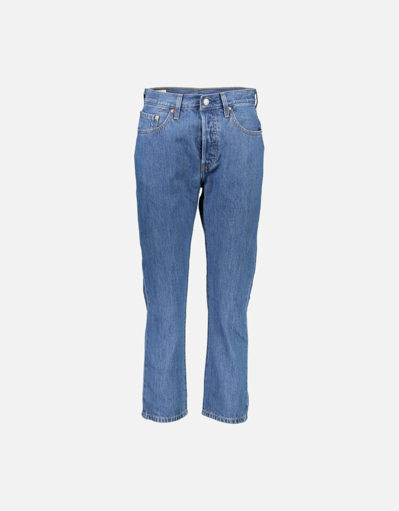 Classic 5 Pocket Jeans with Button and Zip Closure Women - Blue Jeans