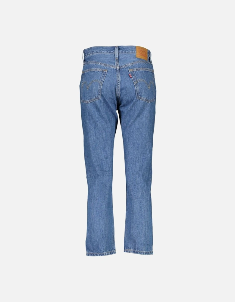 Classic 5 Pocket Jeans with Button and Zip Closure Women - Blue Jeans