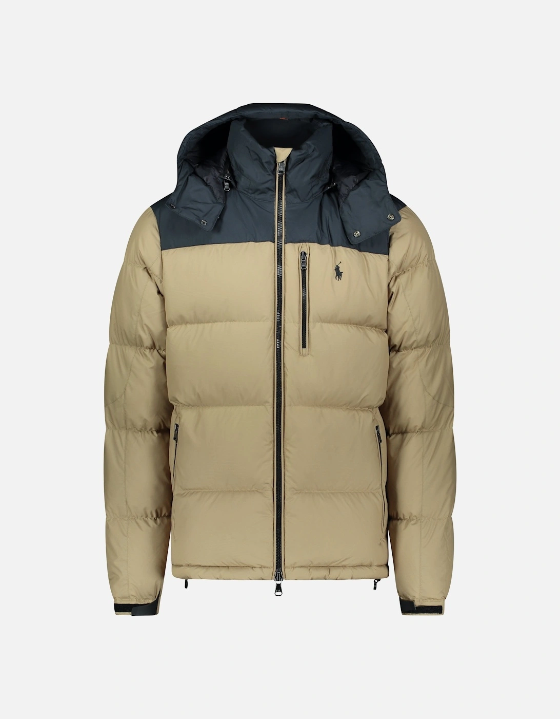 Ralph Lauren Insulated Down Feather Puffer Jacket - Tan/Navy, 5 of 4