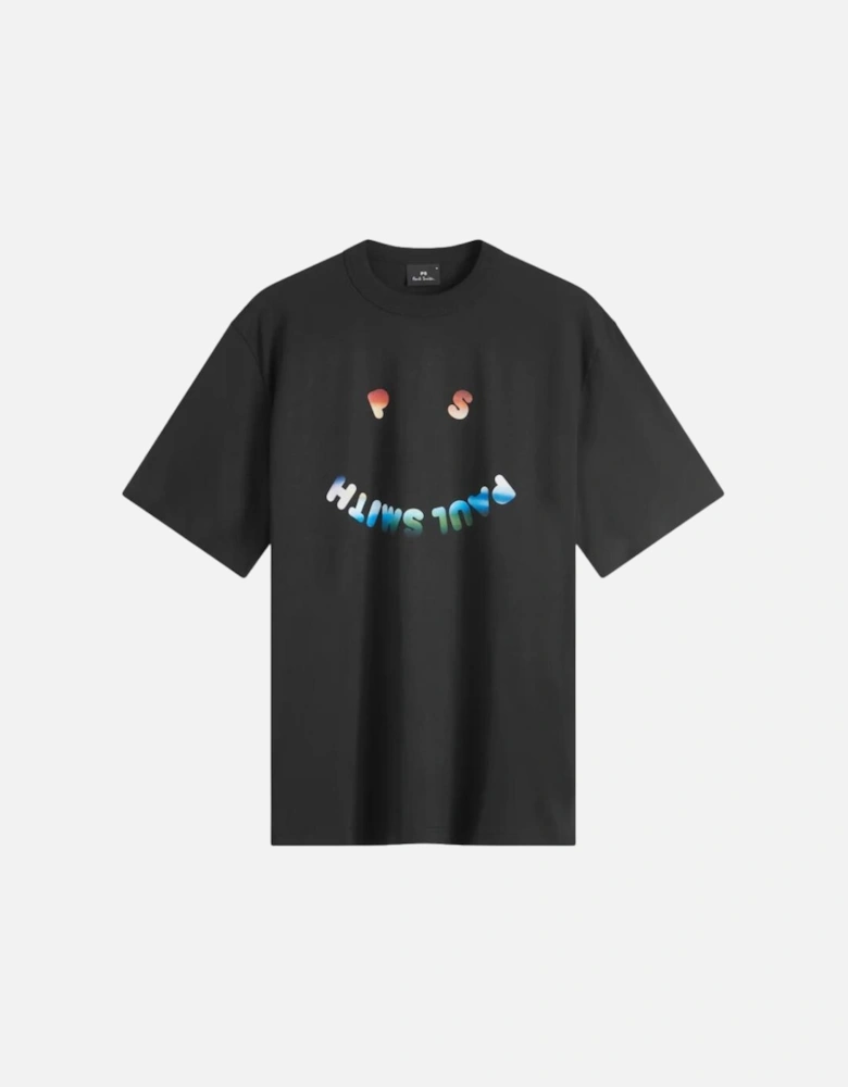 PS SS T-Shirt PS Happy - Black