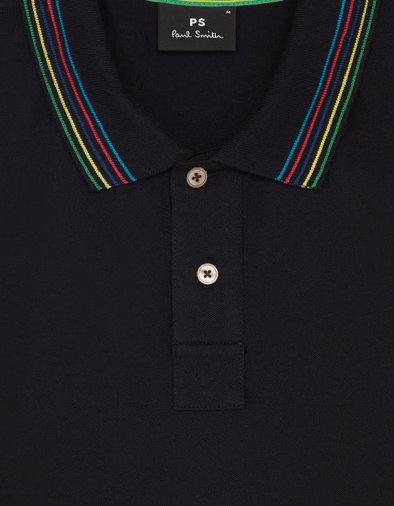 PS Tech Tipped Polo - Black