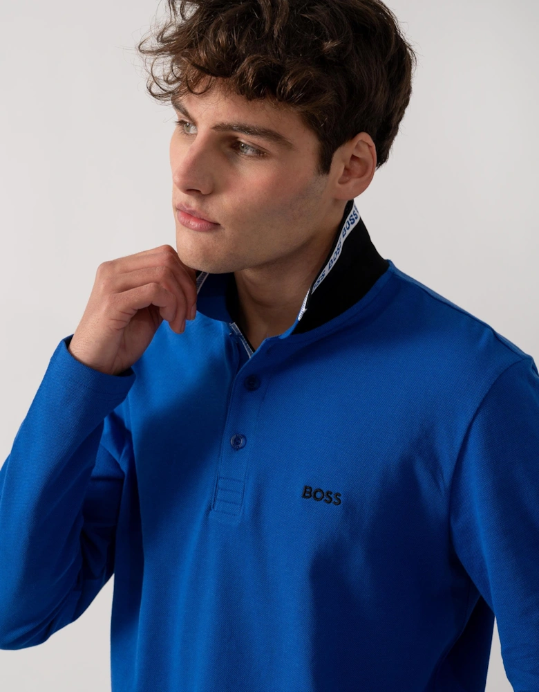 BOSS Green Plisy Mens Long Sleeve Polo Shirt