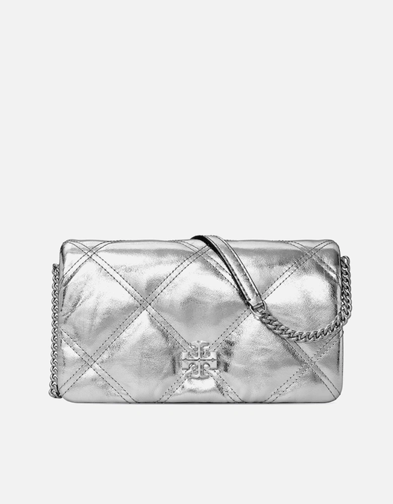 Kira Diamond Leather Chain Wallet