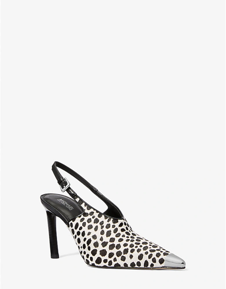 Kasia Cheetah Print Calf Hair Slingback Pump