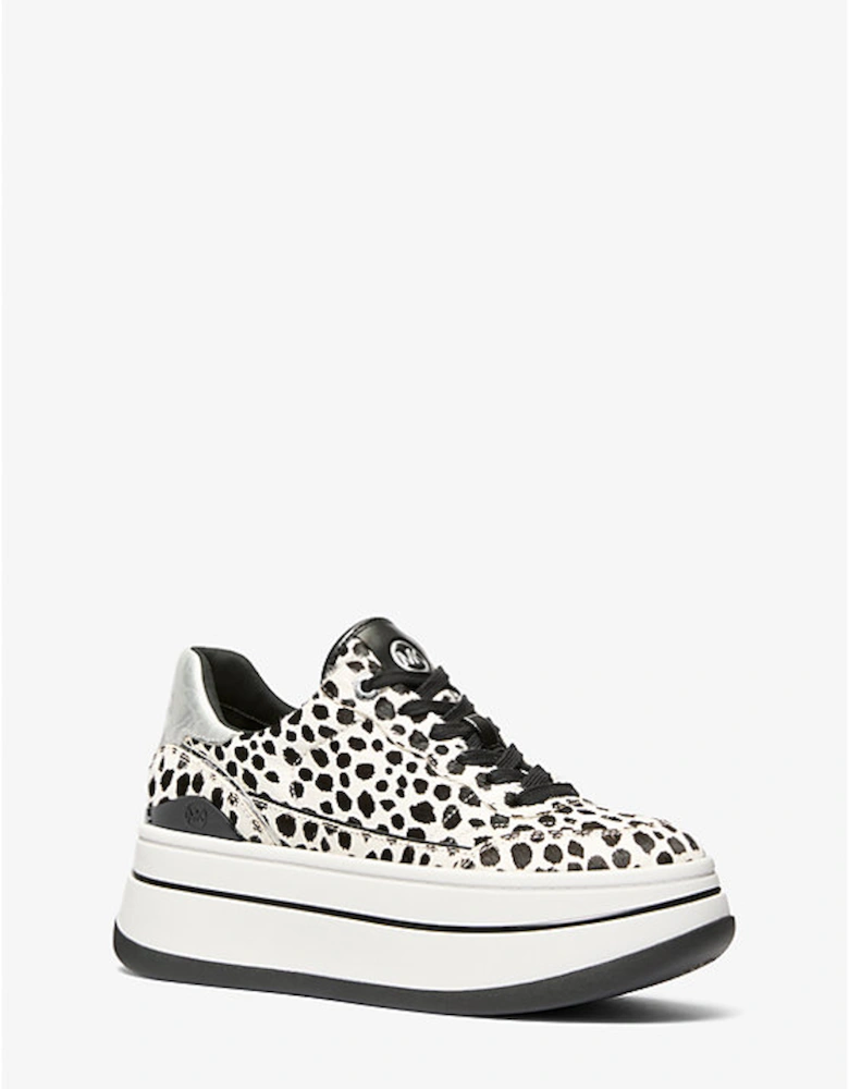 Hayes Cheetah Print Calf Hair Platform Sneaker