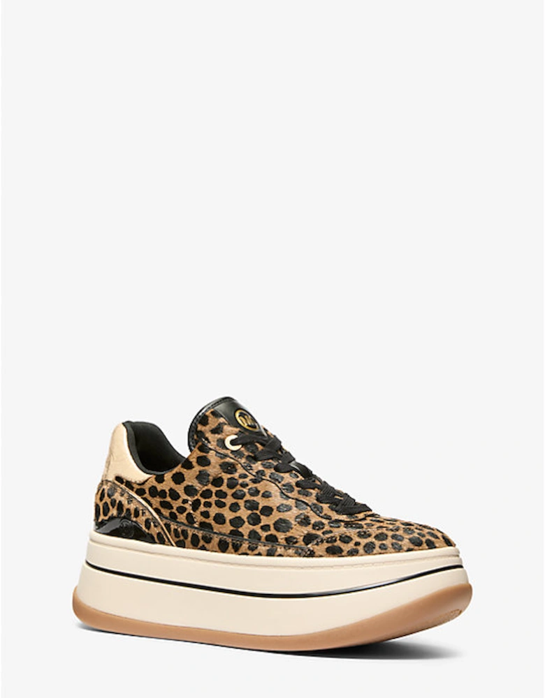 Hayes Cheetah Print Calf Hair Platform Sneaker