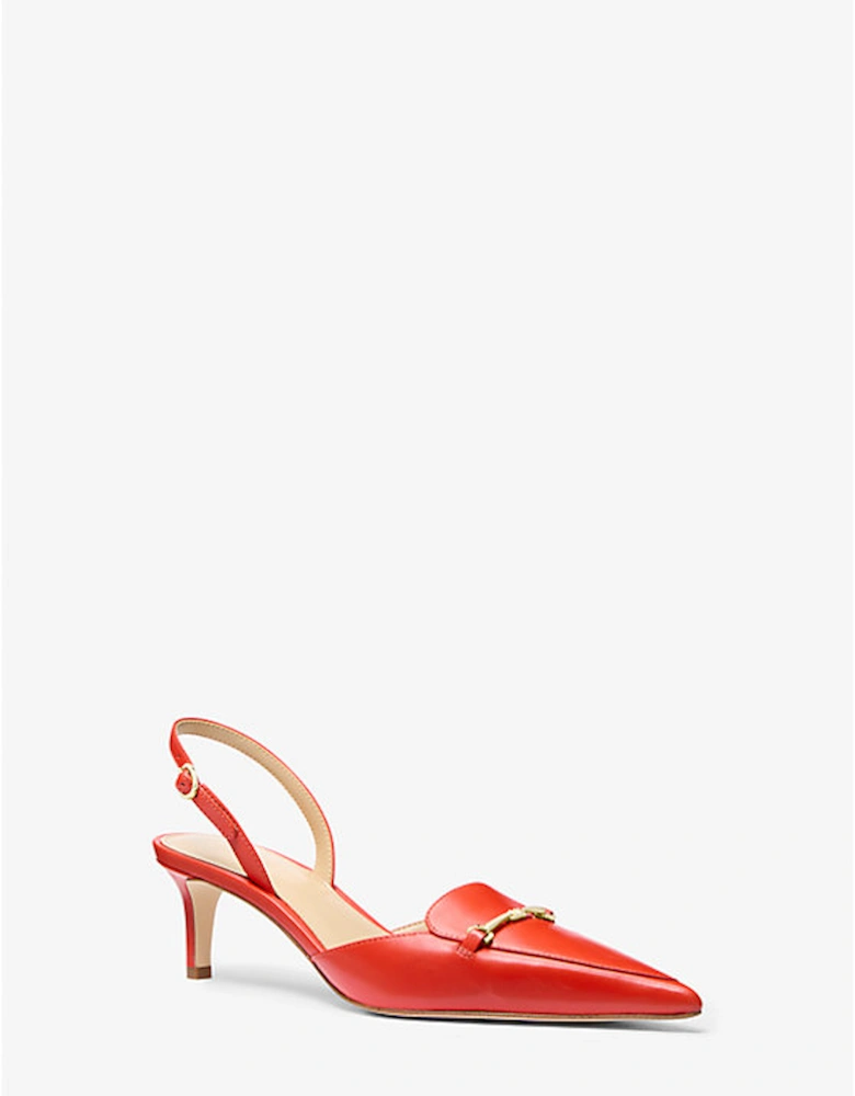 Lena Leather Slingback Pump