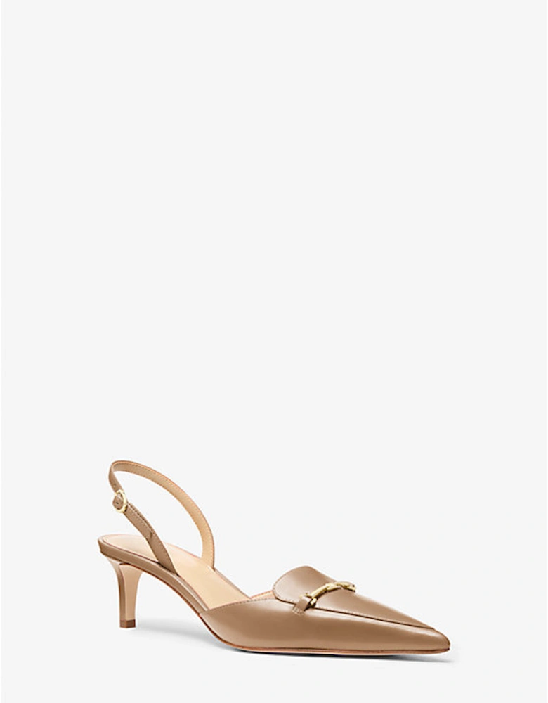 Lena Leather Slingback Pump