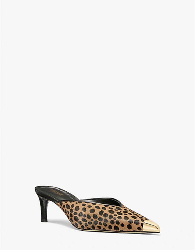 Kasia Cheetah Print Calf Hair Mule