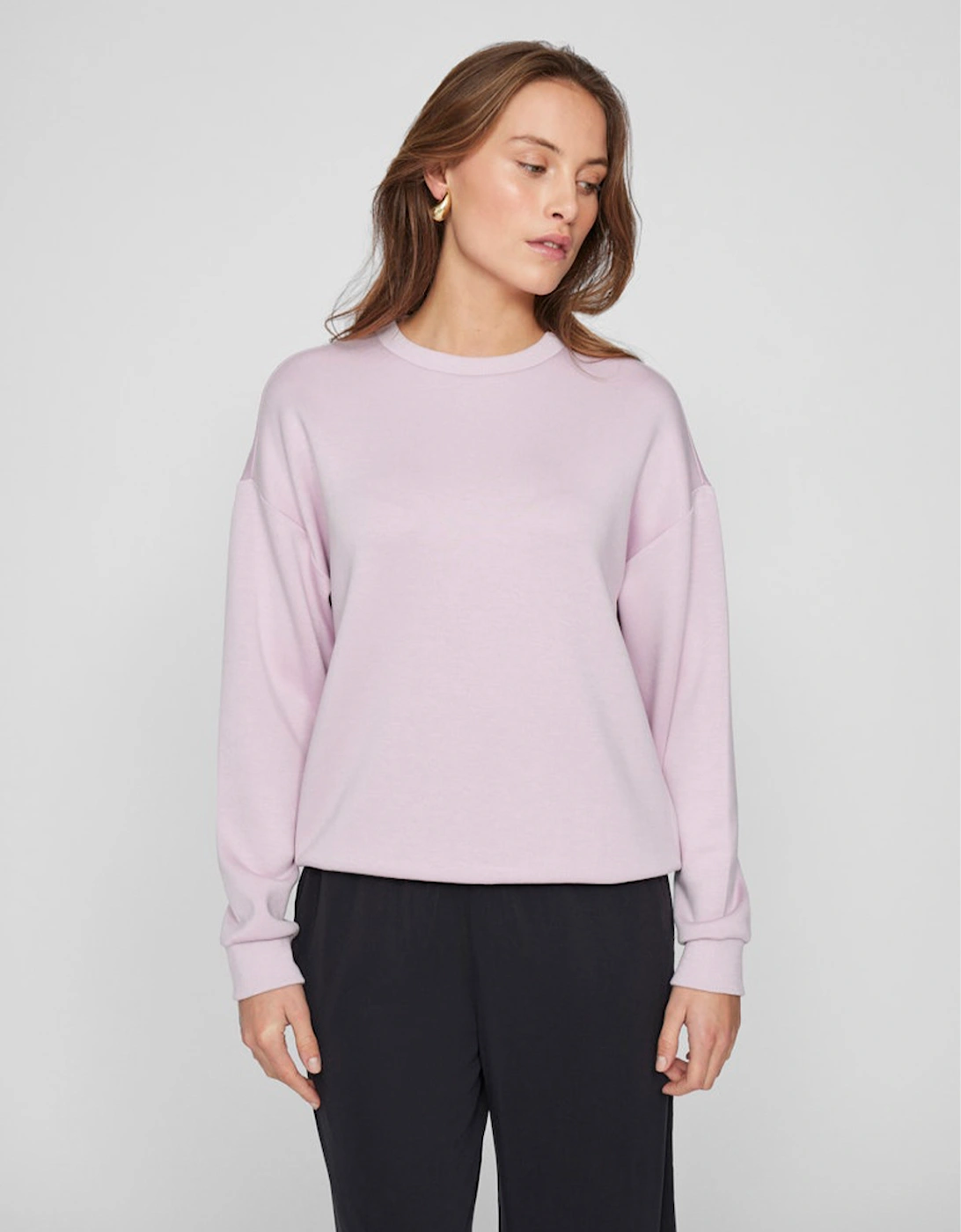 Sandy Long Sleeve Sweat Top Winsome Orchid, 8 of 7