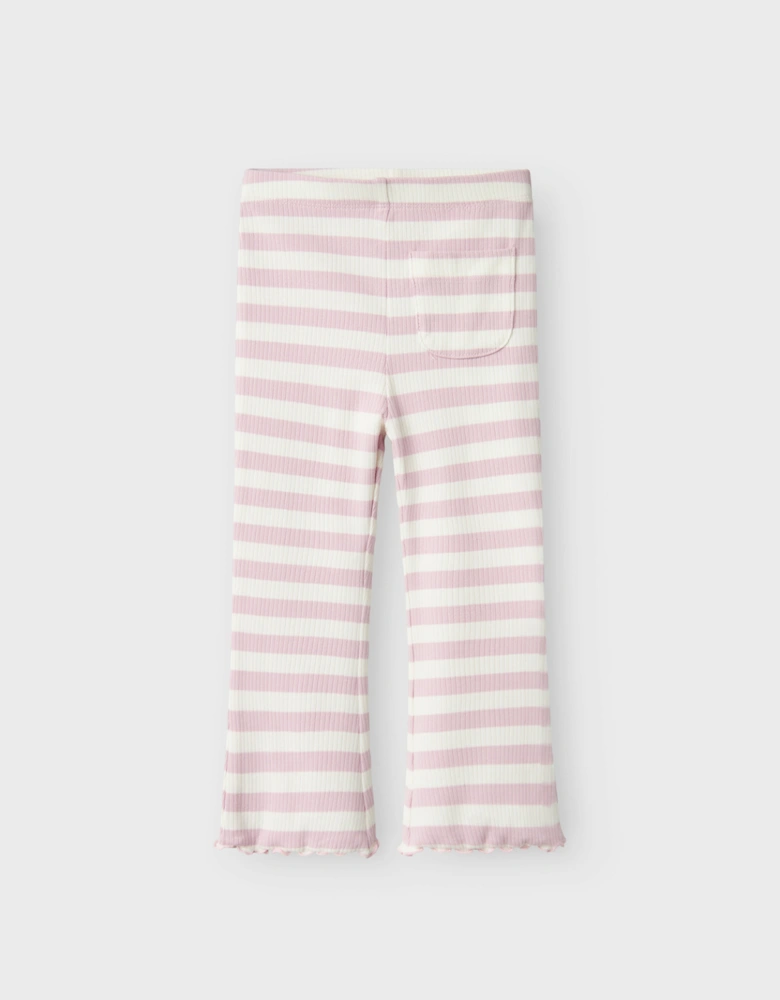 Mini Taia Slim Bootcut Pant Winsome Orchid Cloud Dancer