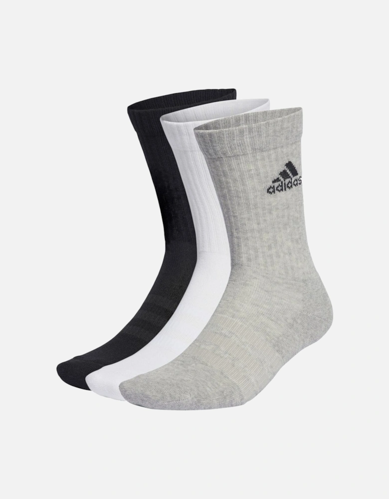 3-Pack Cushioned Crew Socks