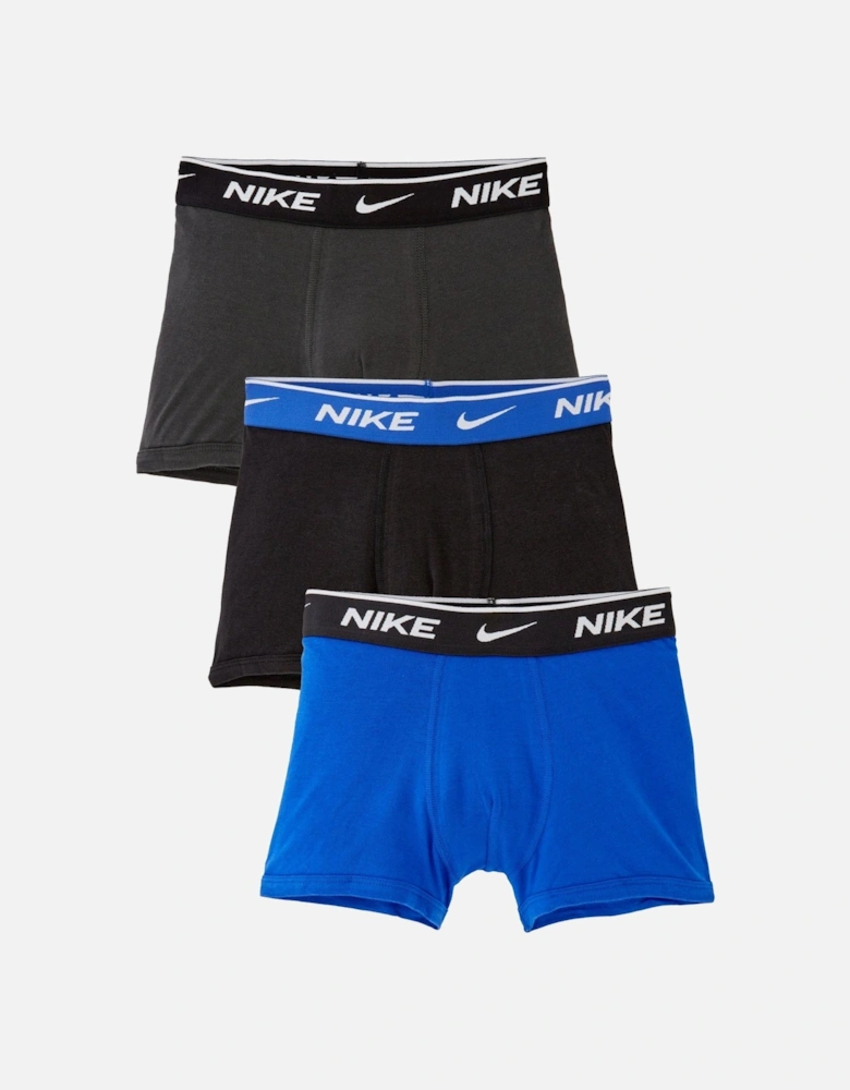 Junior Boys 3 Pack Boxer Brief Underwear - Blue